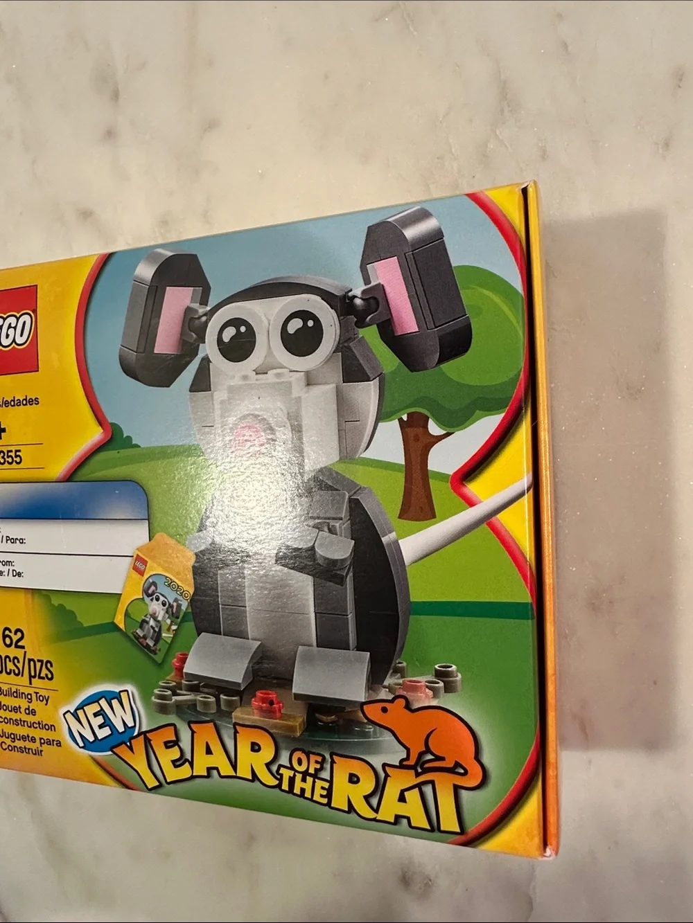 LEGO 40355  Grey and Pink New Year of the Rat Building Toy 162pcs New